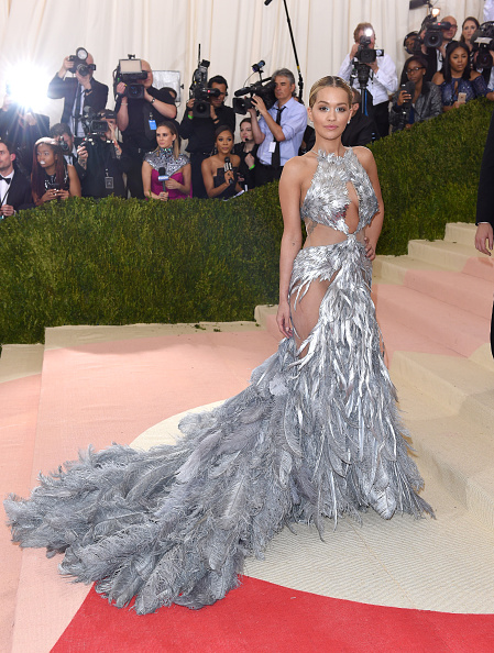 NEW YORK, NY - MAY 02: Rita Ora arrives for the "Manus x Machina: Fashion In An Age Of Technology" Costume Institute Gala at Metropolitan Museum of Art on May 2, 2016 in New York City. (Photo by Karwai Tang/WireImage)