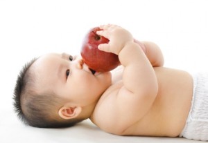baby-eats-apple
